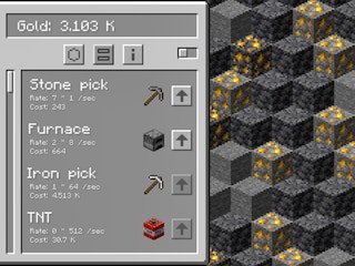Minecraft Gold Clicker